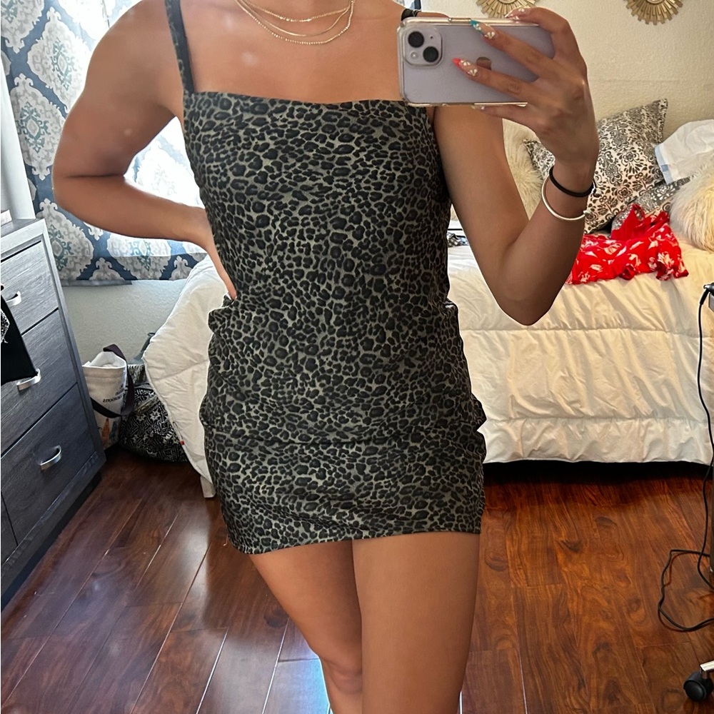 Aeropostale mini dress, black and grey, S